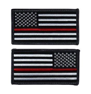 US Flag Patch - Thin Red Line